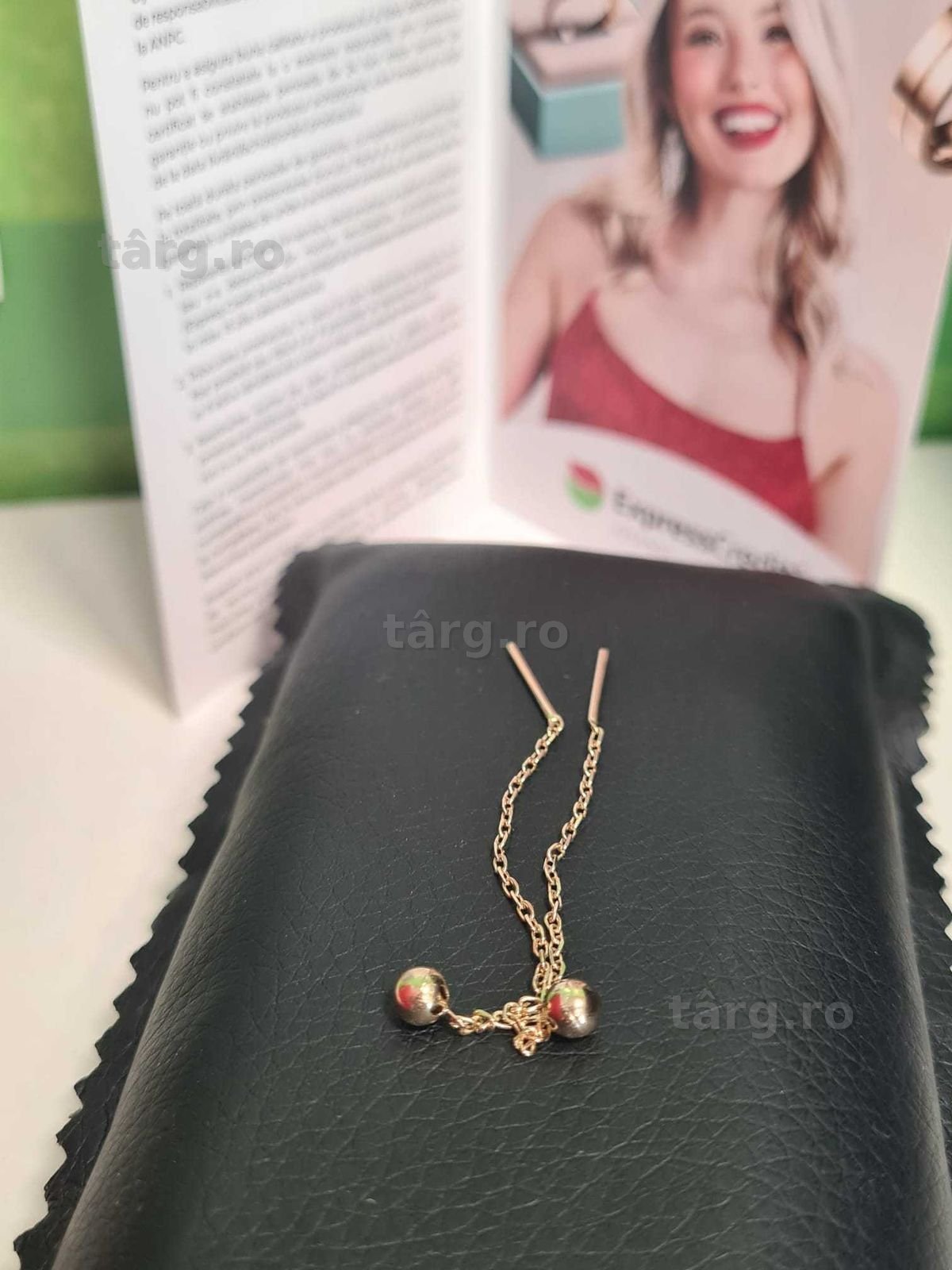 Cercei aur 14K 1,3g ( b.67734.1/ Ag2 Tudor) Garantie 2 ani! 4