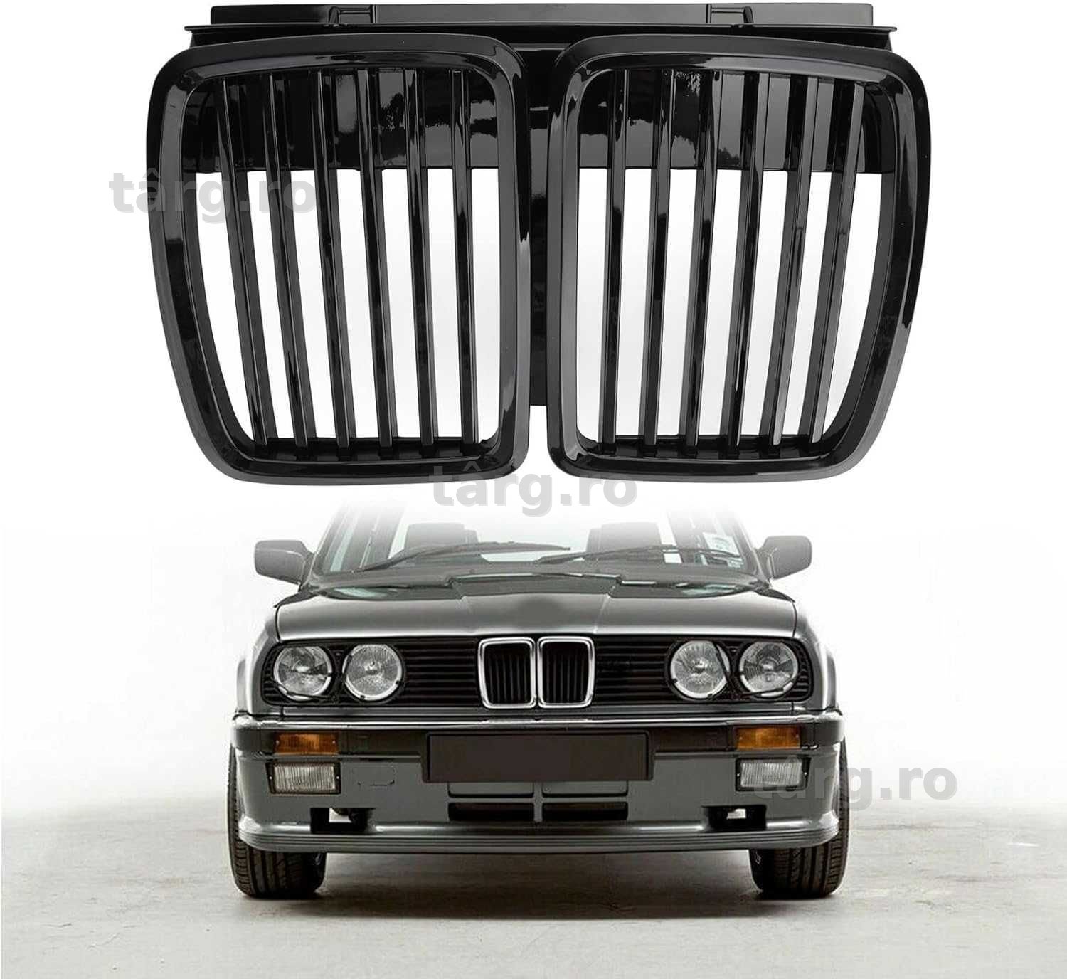 Grila de Capotă Frontală Neagră Lucioasă BMW E30 M3