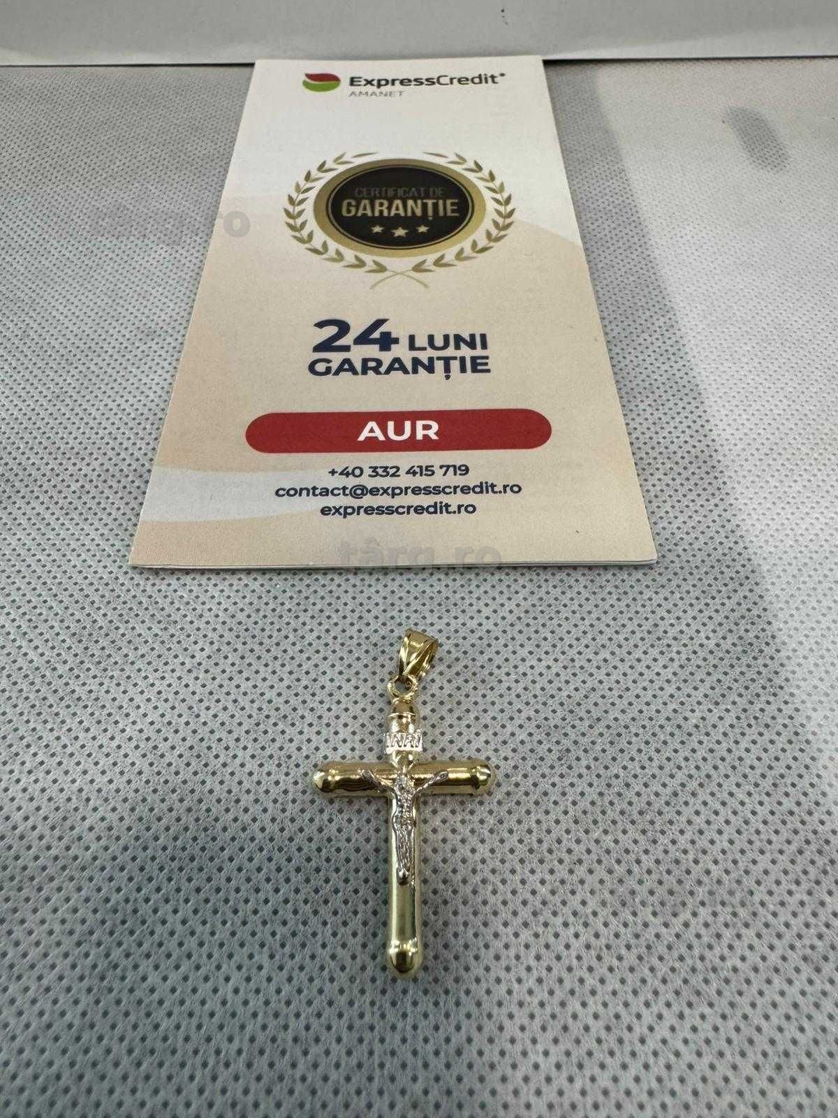 (Ag41) Pandantiv aur, 14K B5867.2 - Certificat de garanție!