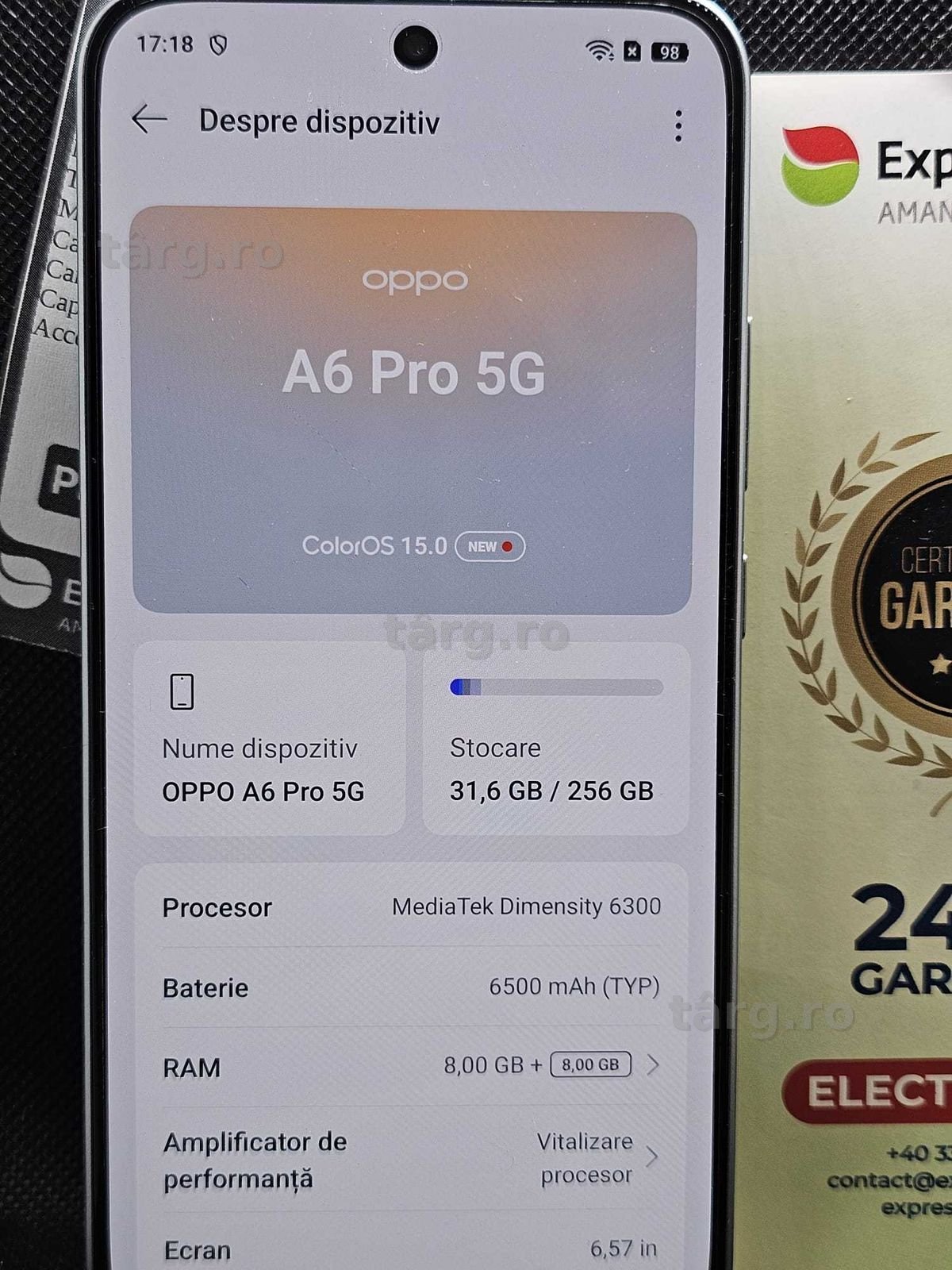 Telefon Oppo A6 Pro 5G (Ag29 Siraj b.35027.1) Garantie 2 ani 2