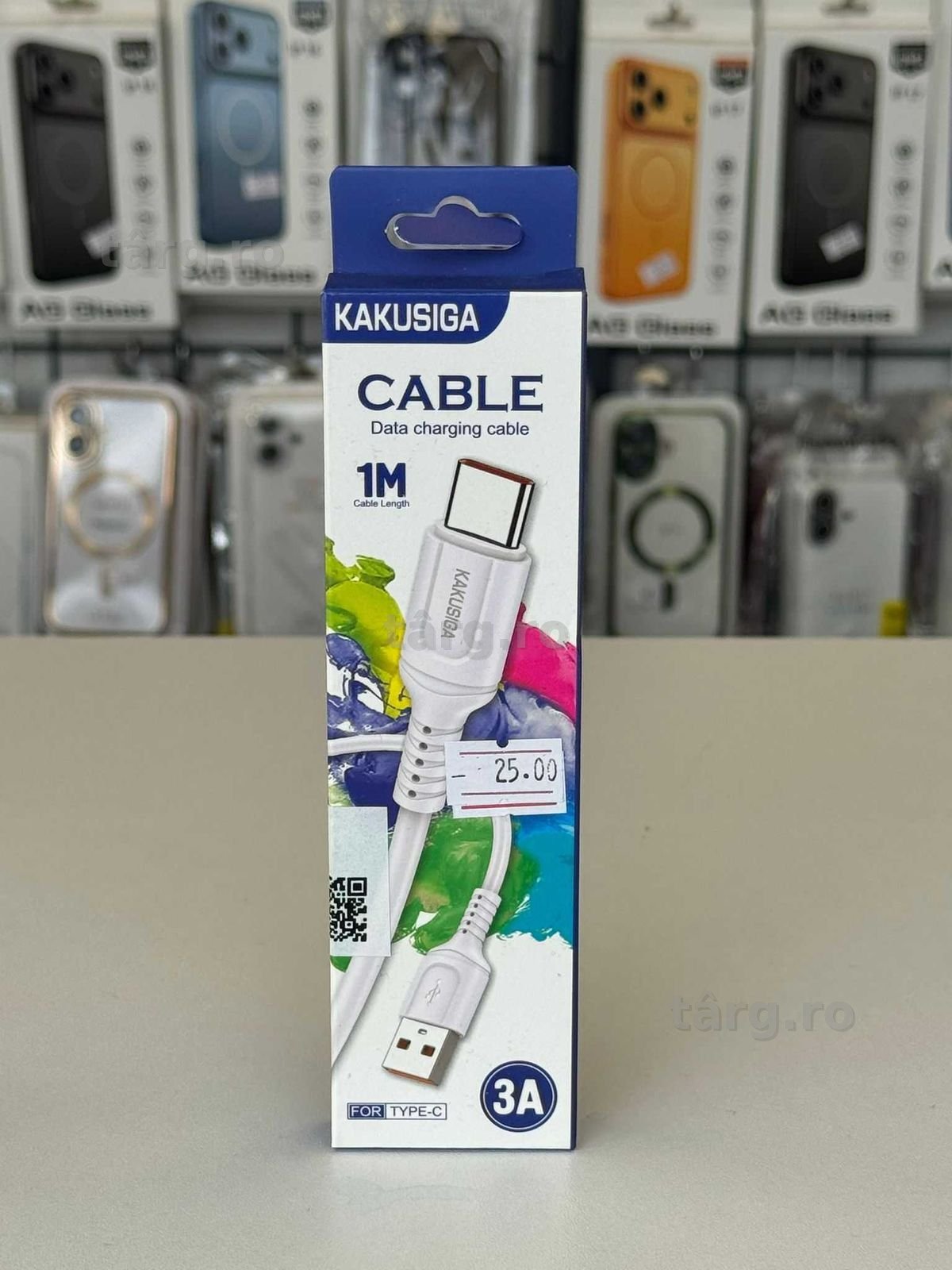 Cablu incarcare USB A - USB C 1m 2