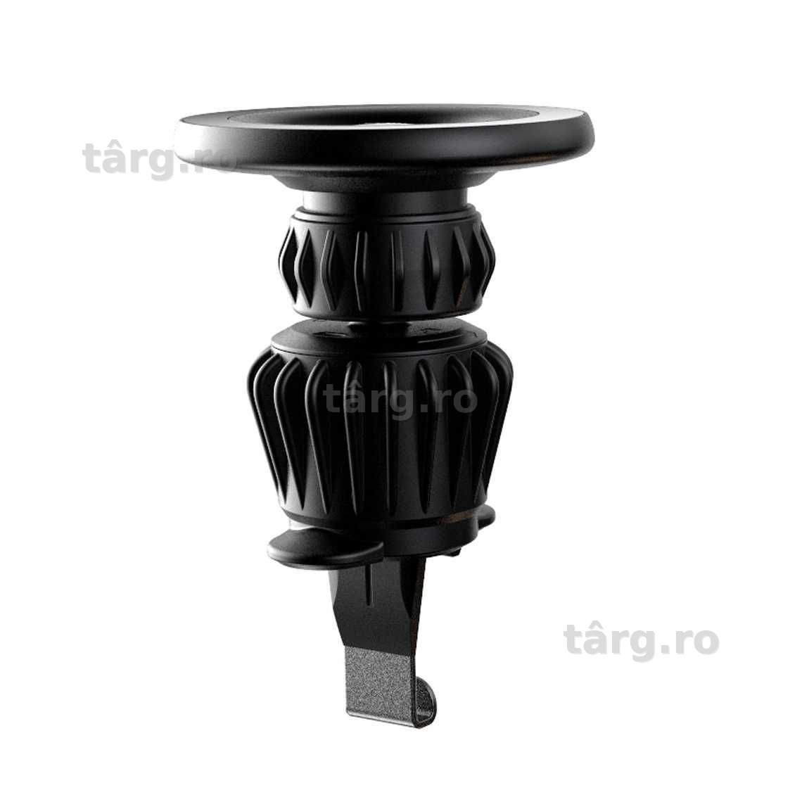 Suport Auto, montaj Ventilatie, Magnetic, Circle, PullClip, Black 3