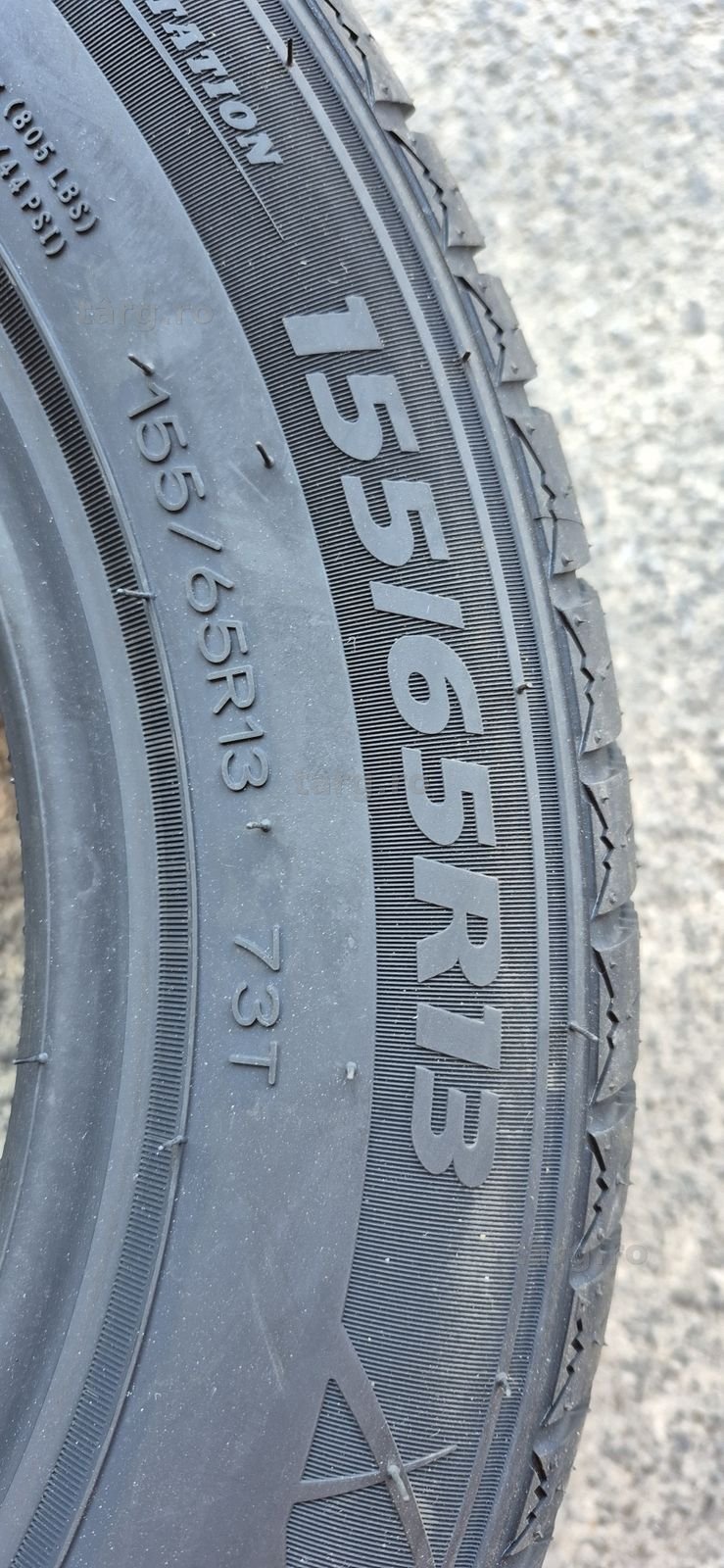 4 anvelope M+S noi Tercelo 155/65/13,dot 2025.Pretul este pe bucata. 6
