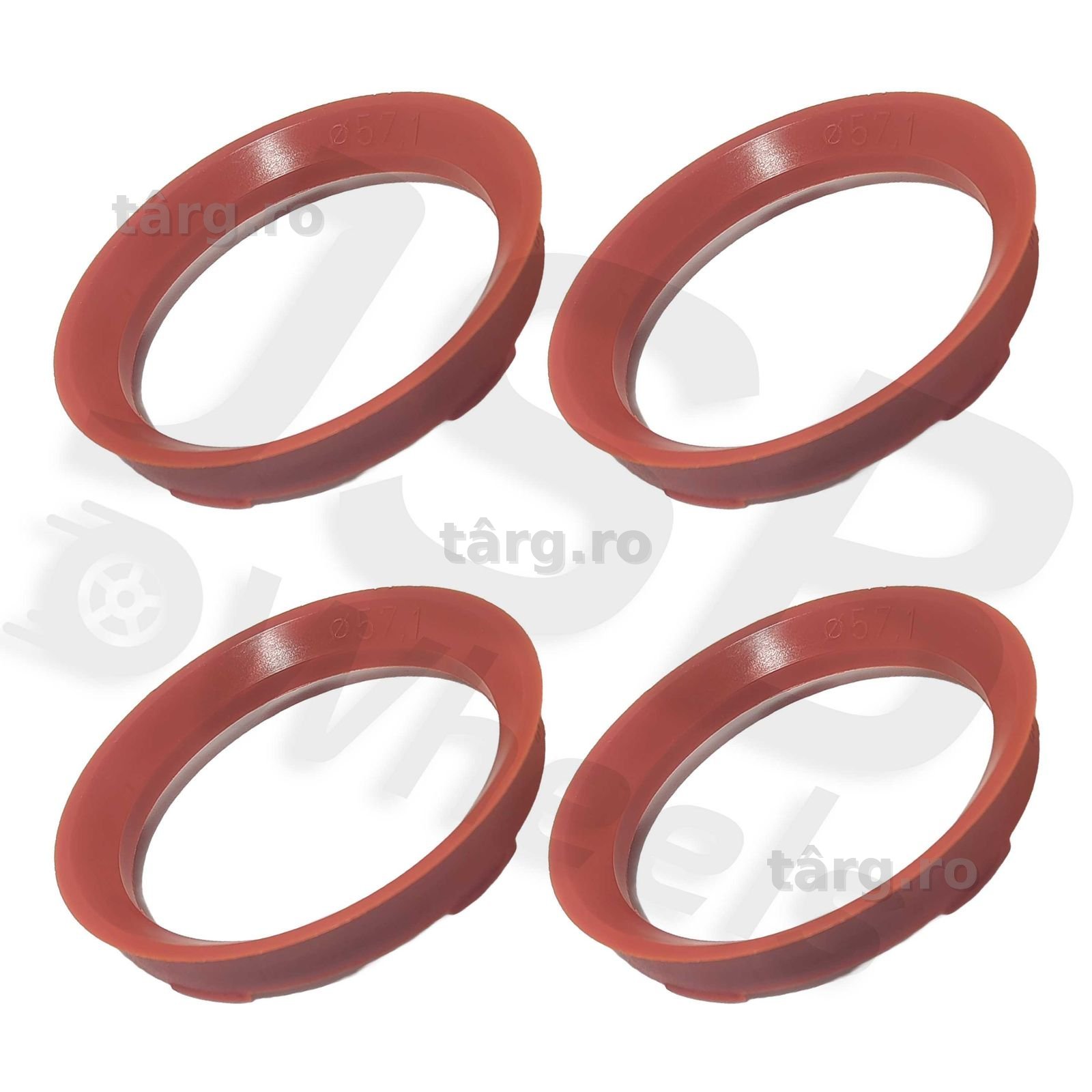 Set inele de centrare ghidaj jante noi 67-57.1 mm VW, Seat, Skoda,Audi