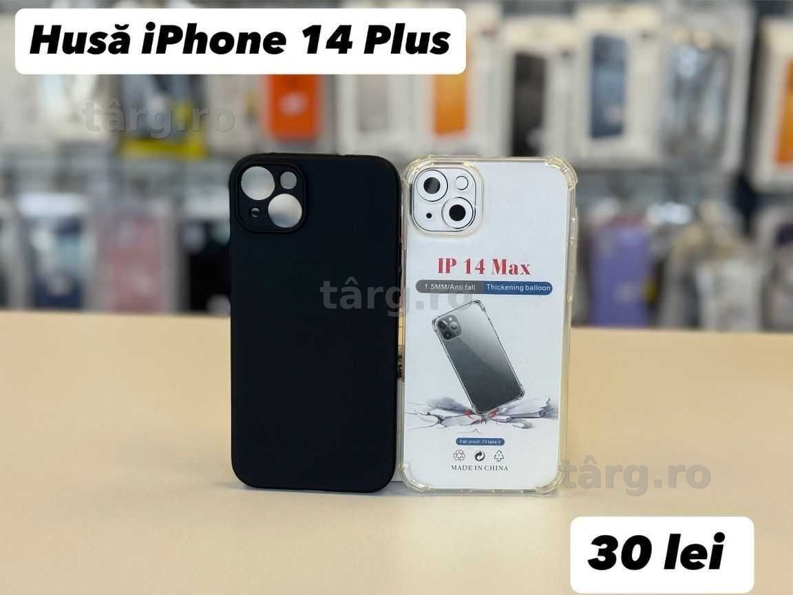 Husa silicon, folie, cablu,incarcator iPhone 14 PLUS