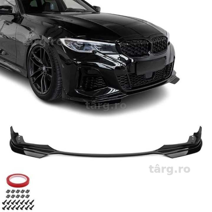 Prelungire Lip Bara Fata M Dintr-o Bucata BMW Seria 3 G20 G21 G28 (18-22), Negru Lucios