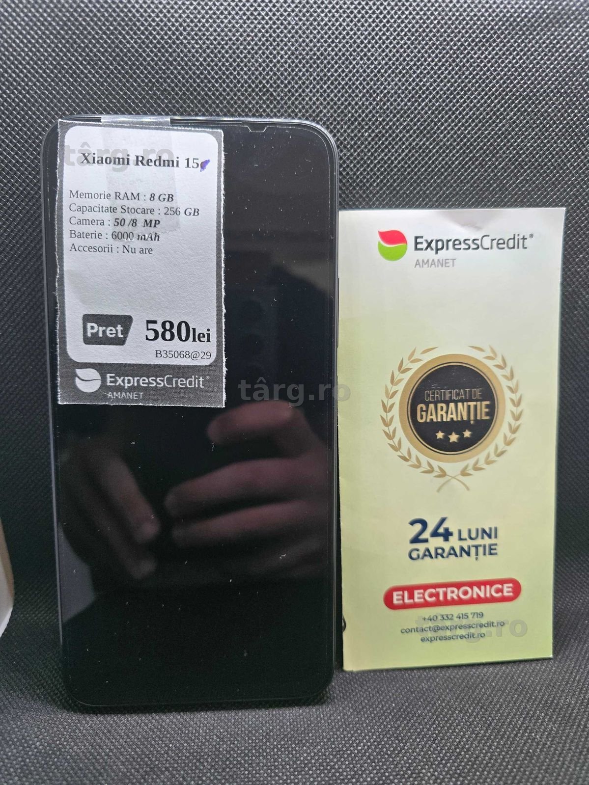 Telefon Xiaomi Redmi 15 (Ag29 Siraj b.35068) Garantie 2 ani