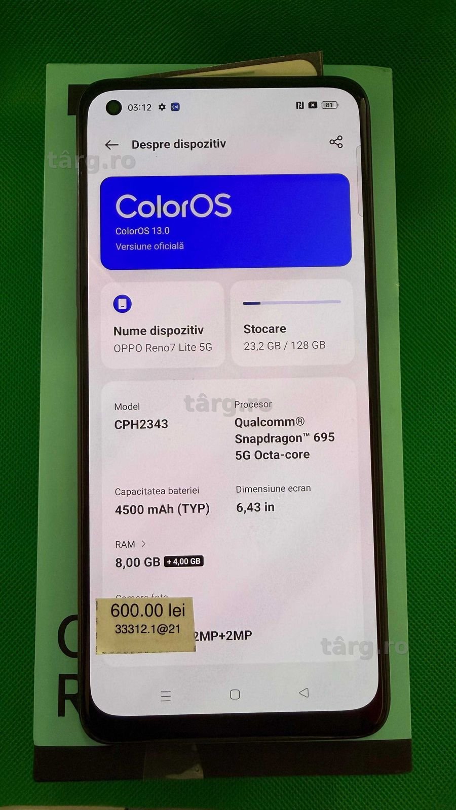 Oppo Reno 7 Lite (Ag.21)