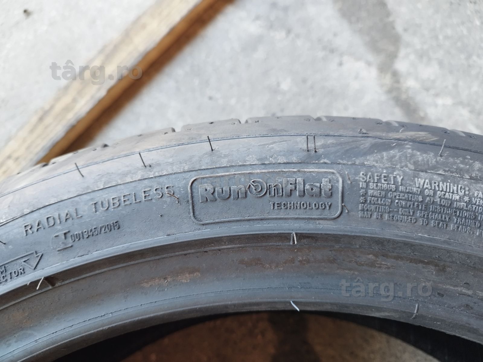 4 anvelope de vară ca si noi Dunlop RFT 225/45/19 2