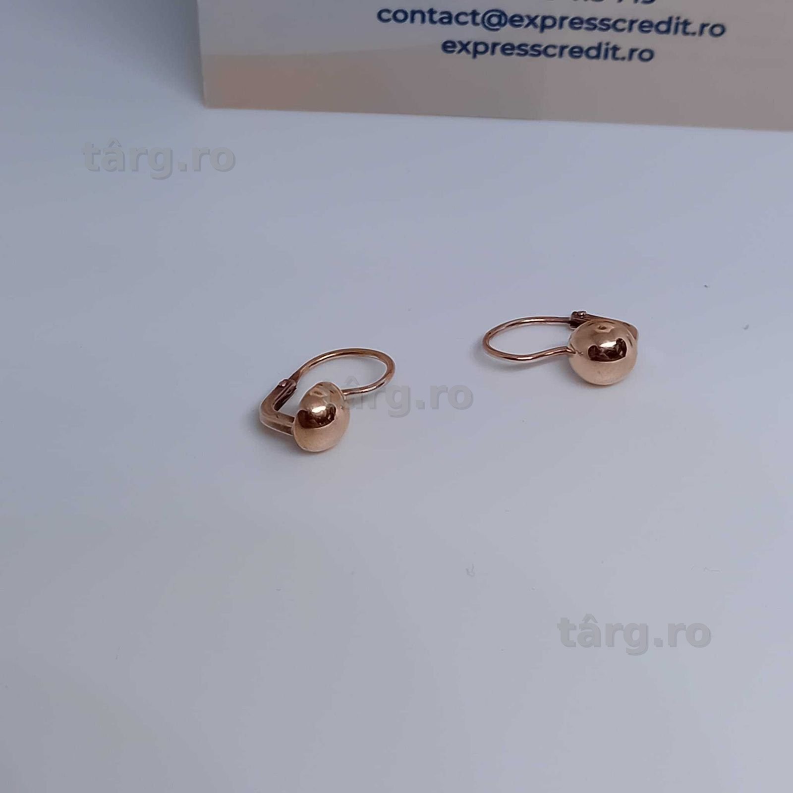 Cercei Aur 14K 1.35g (Ag4 Dacia B.51817) Garantie 2 ani 3