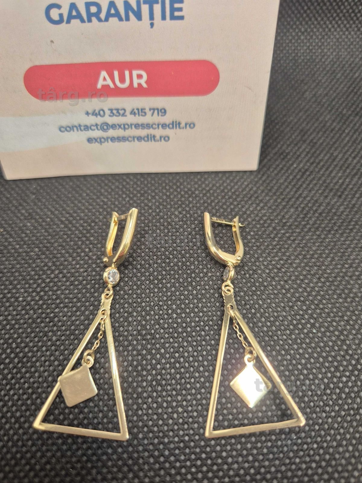Cercei aur 14K 2.87g (50226.1 Ag11 Piata Nicolina) Garantie 2 ani! 3