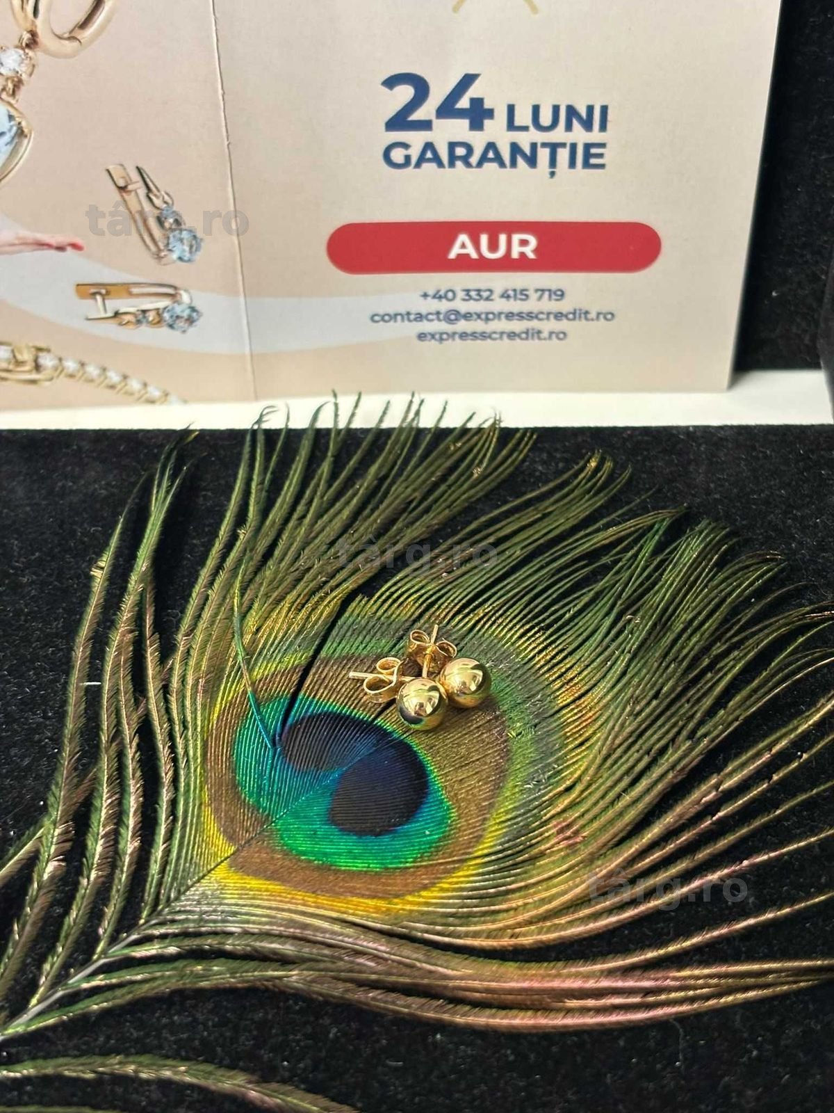 Cercei aur 14k 1.21g (B.60390.4-Tatarasi) Garantie 2 ani-605 lei