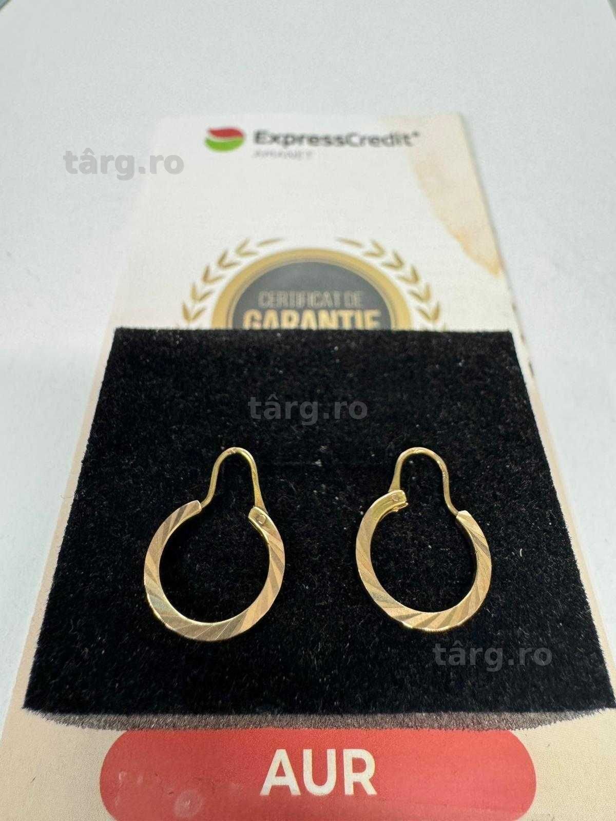 Cercei din aur 14k (70122.1/ 10 Pacurari 1) garantie 2 ani! 2
