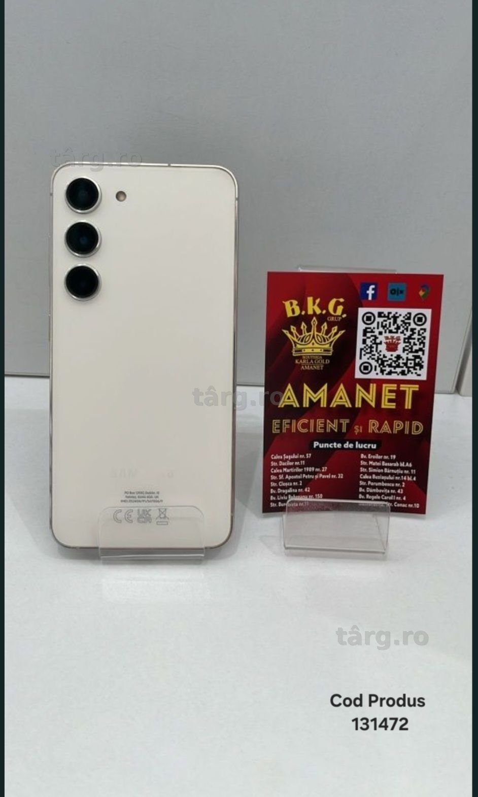 Samsung S23 128gb  Amanet BKG