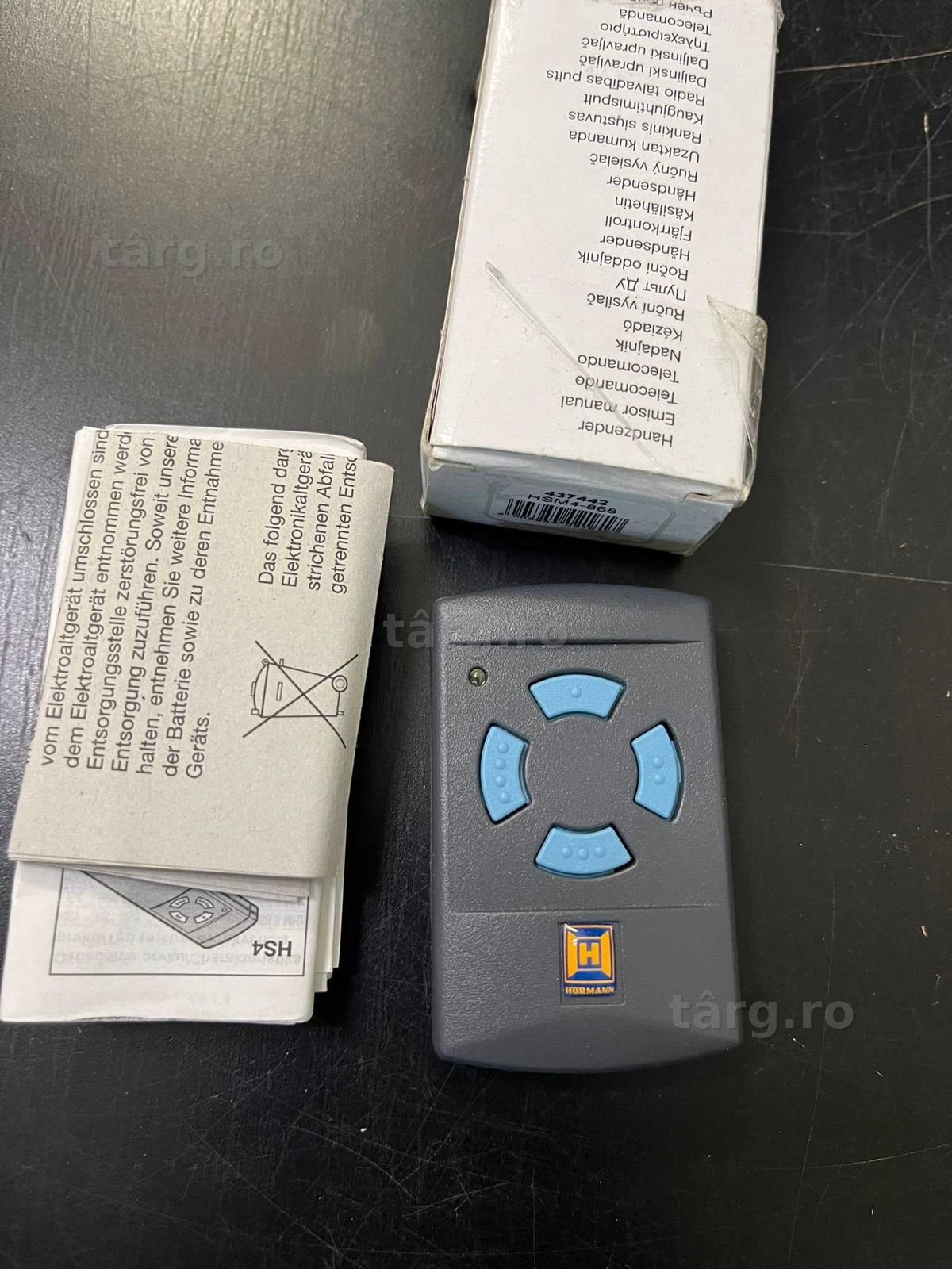 Transmițător manual Hörmann Min 4 Command HSM4 868 Mhz
