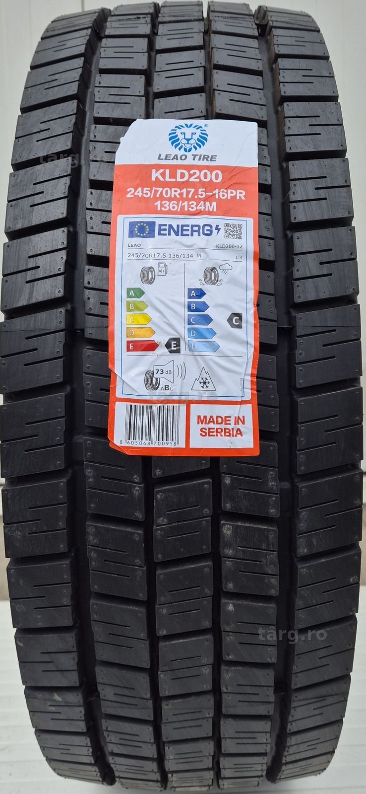 245/70 R17.5  136M, LEAO KLD 16 P.R. , Anvelope de tractiune M+S PROMO