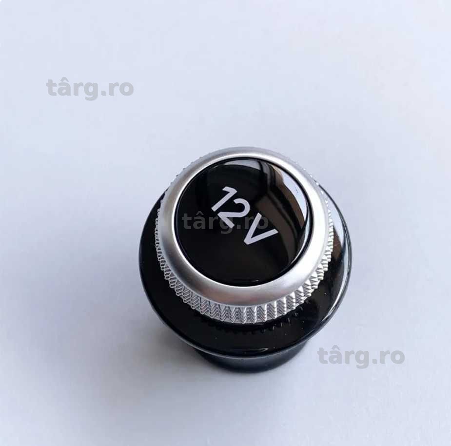 Capac Priza Bricheta Auto Model Cromat 12V Universal BMW Audi VW Seat