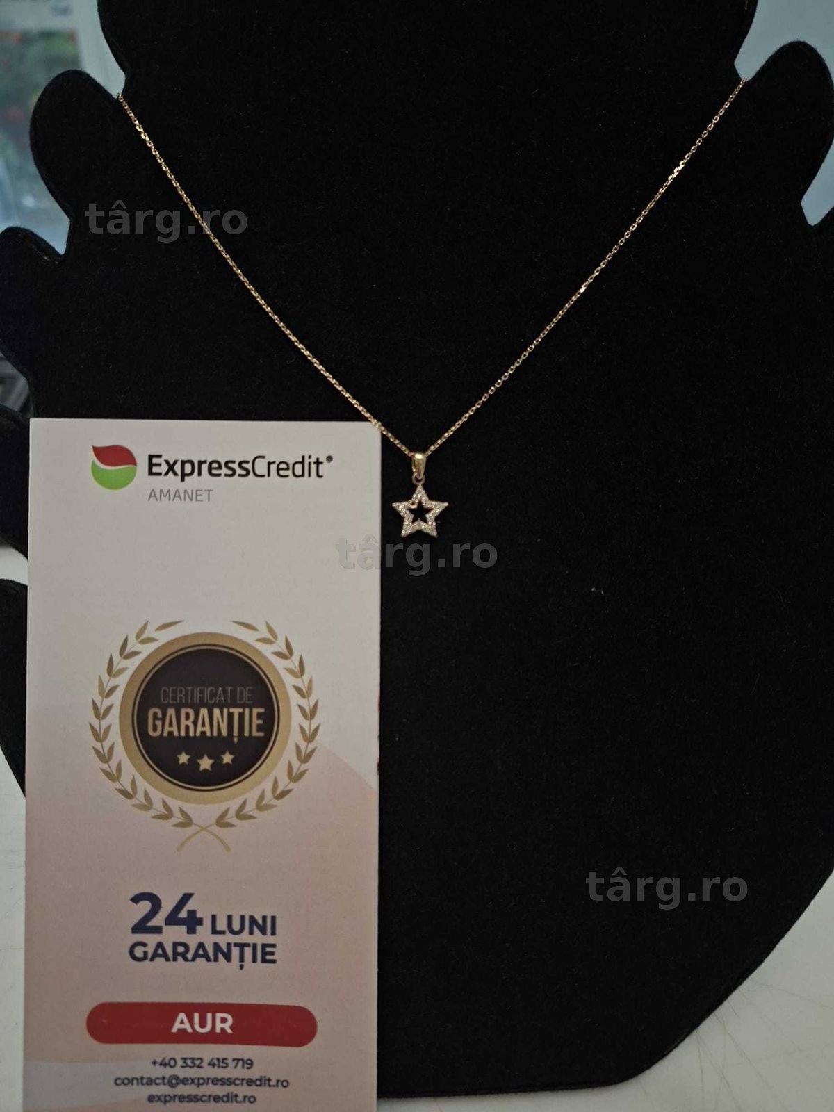 (Ag33)Colier Aur 14K/Garantie 2 ani