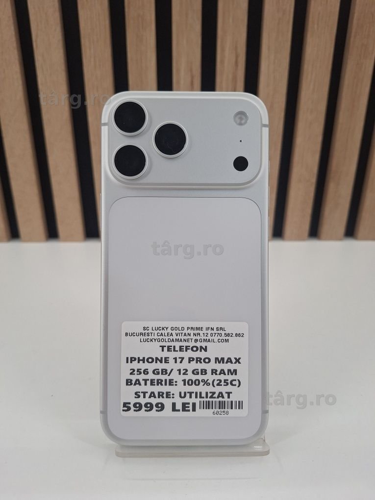 Iphone 17 Pro Max / 256GB / 100% BAT / #60258