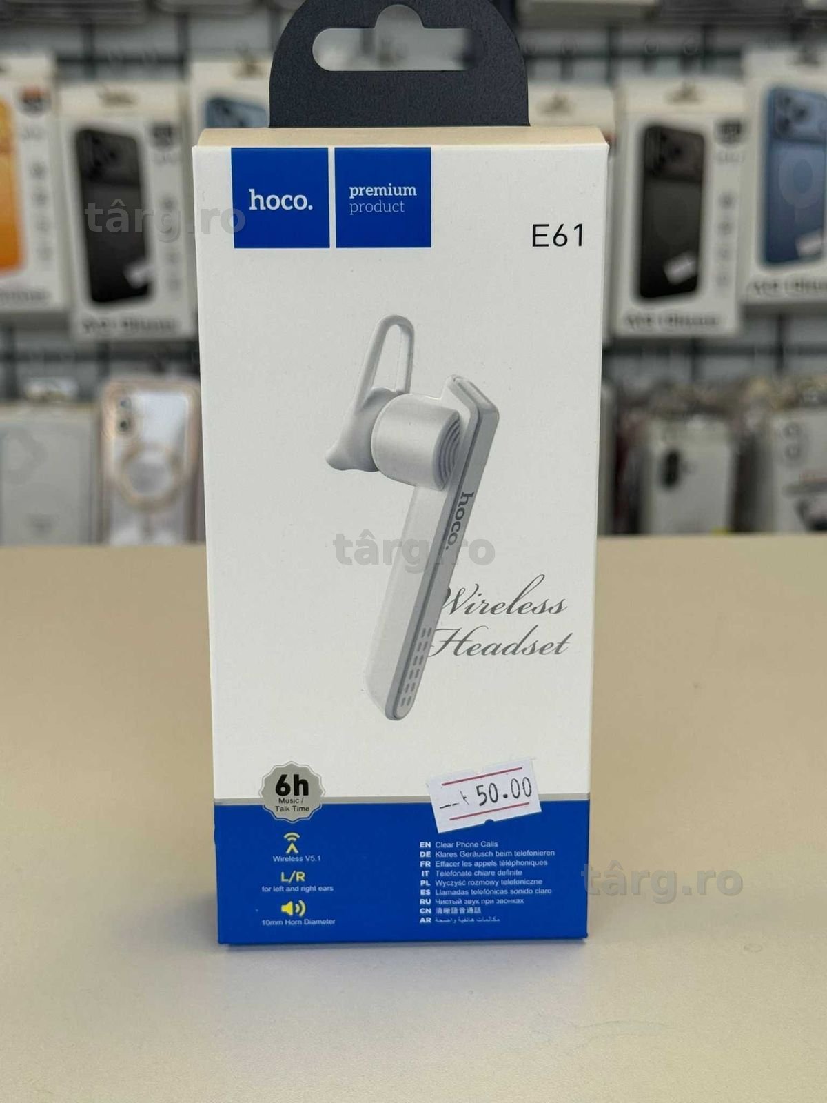 Casca Wireless, Incarcare rapida, Microfon, Acumulator 40mAh