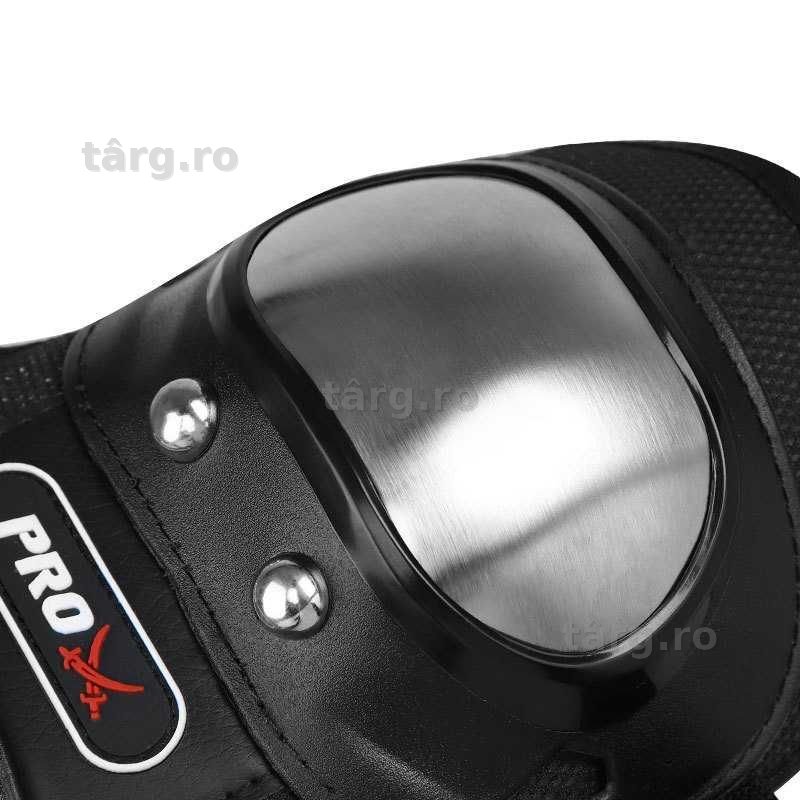 Set Protectii Moto pentru Genunchi si Coate, Usoare, Confortabile, Pentru Moto, Scuter, Bicicleta Negru 3