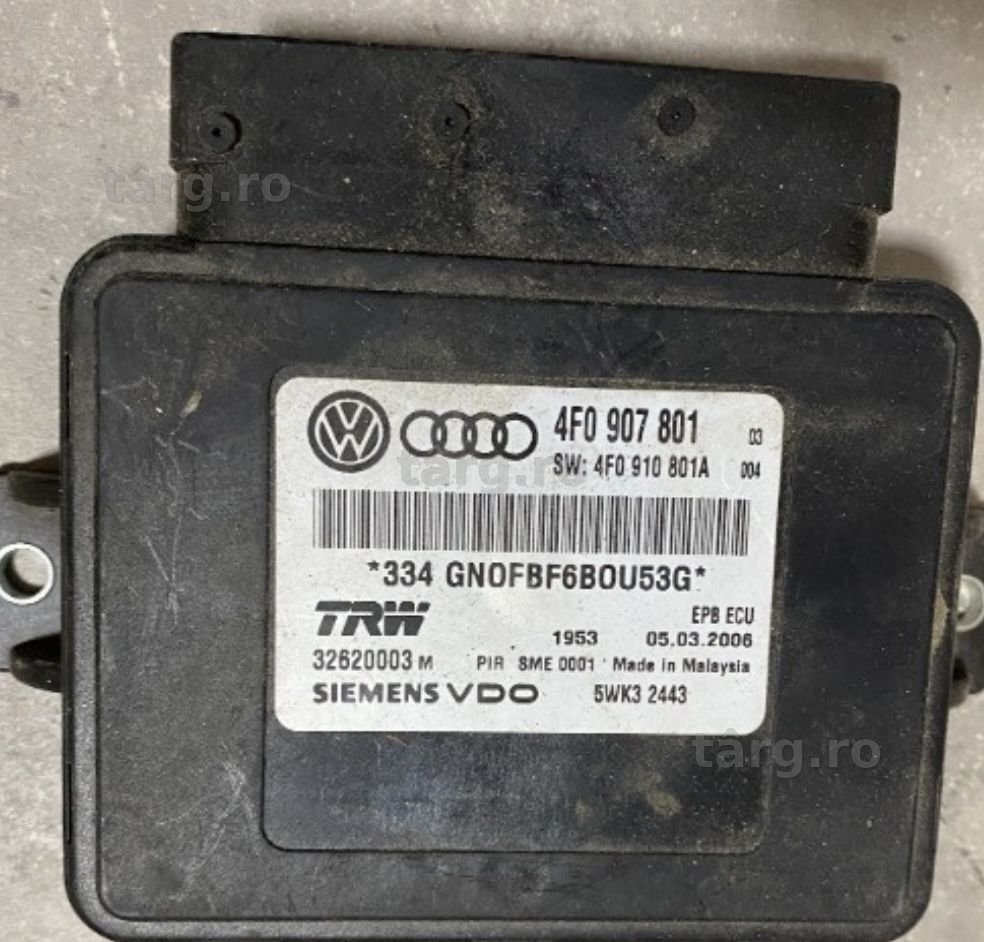 Vand calculator / modul frana de mana Audi a6 c6 A8 4F0 907 279