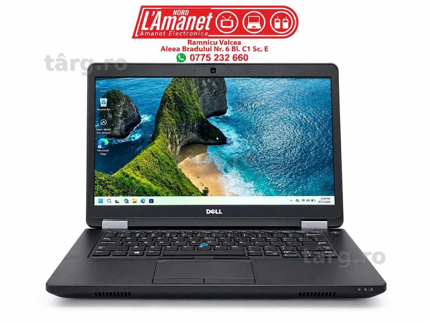 Laptop 14" FHD Dell Latitude E5470 i5-6300 16GB DDR4 256GB SSD M2 Intel HD Graphics 520