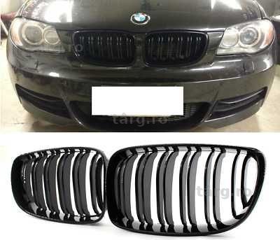 Grile BMW E81 E82 E87 E88 2007~2011 LCI facelift  negru lucios dublu