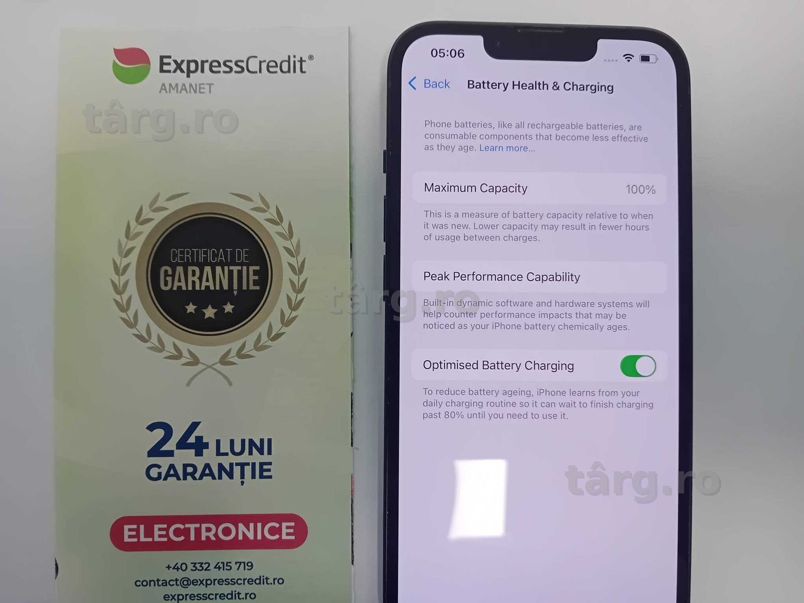(AG33) Telefon Apple Iphone 13 128GB Bat-100% Garantie 2 Ani 2