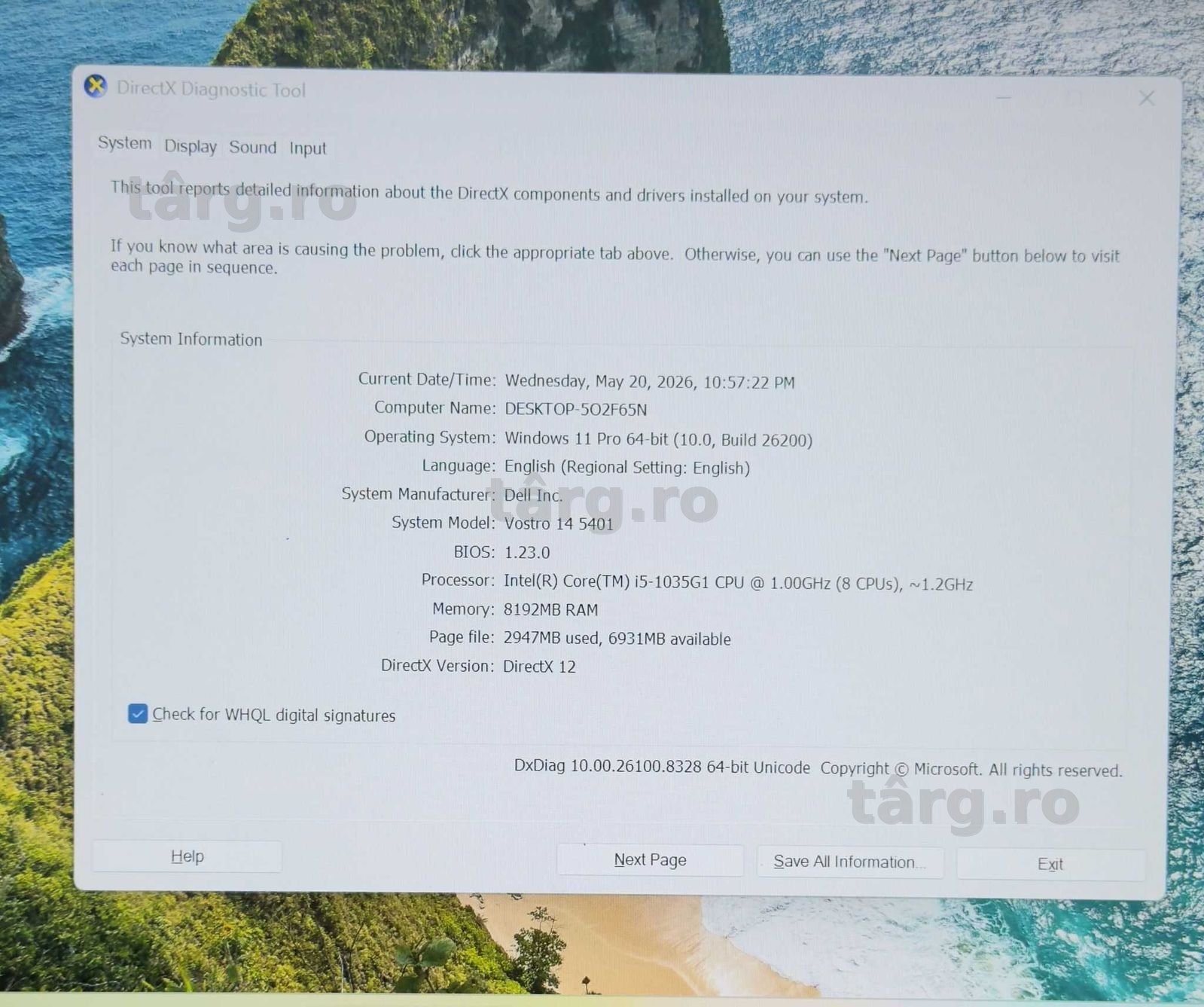 Laptop Dell Vostro 14 5401 ( Galata B8674 ) Garantie 2 ani! 3