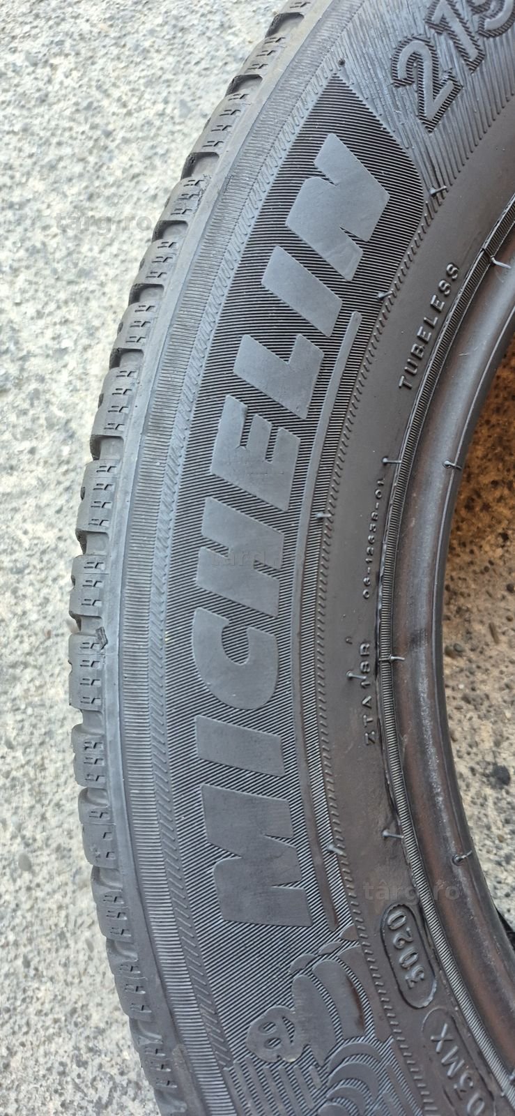 4 anvelope M+S Michelin 215/60/17,dot 2020.Pretul este pe bucata. 4