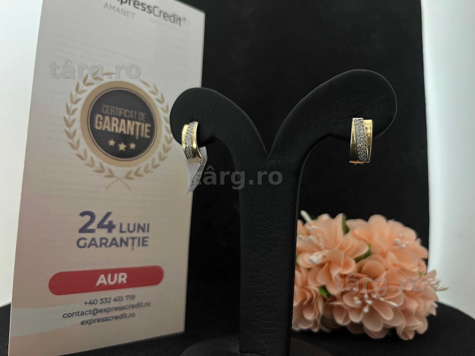 Cercei Aur 14k 2.82g (AG16 Moldova b33165.7)-Garantie 2 ani!