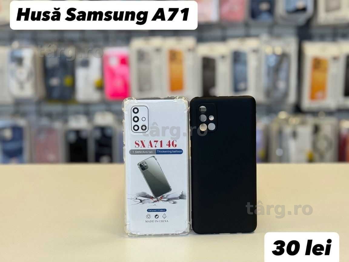 Husa silicon, folie, cablu, incarcator Samsung A71