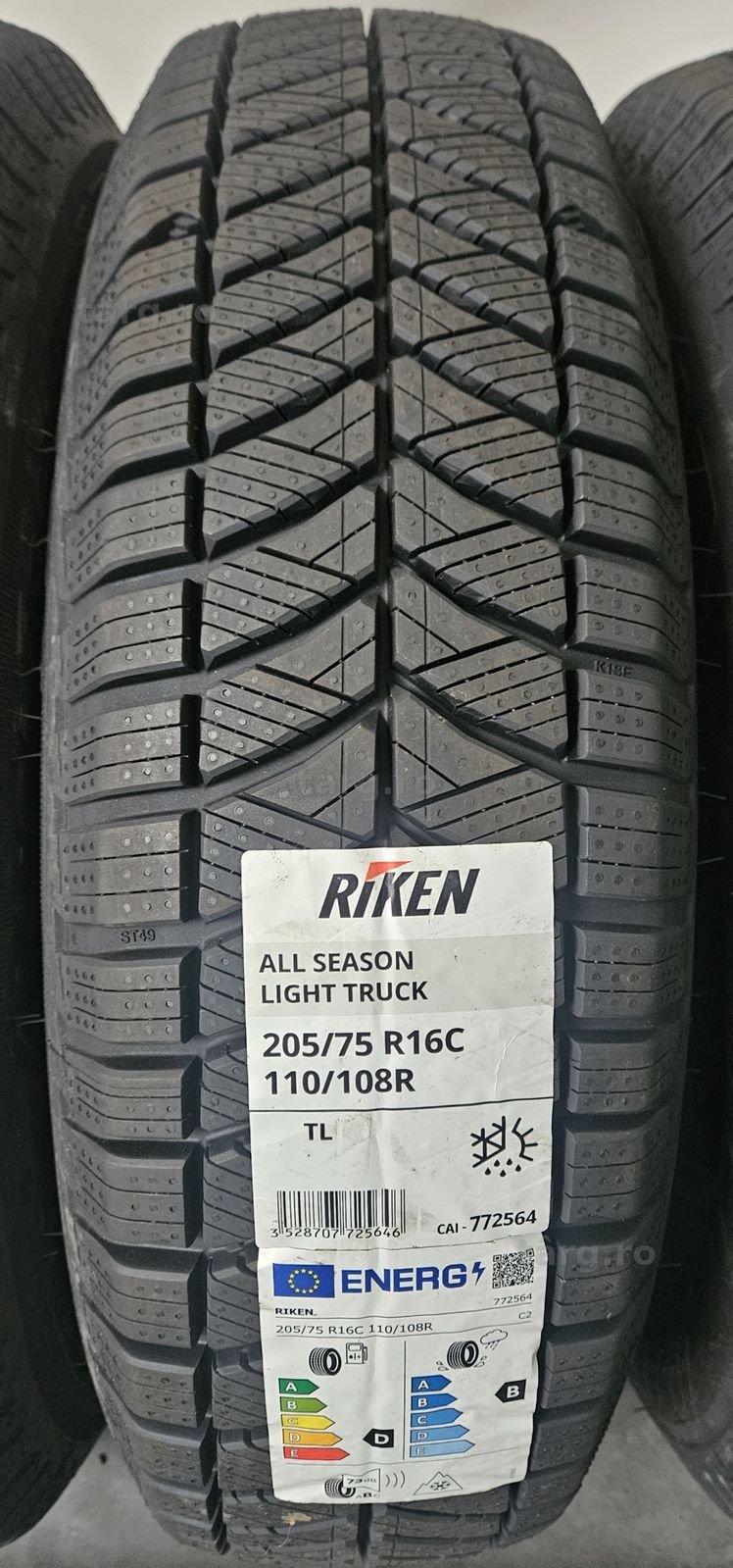 205/75 R16C 110R, RIKEN (by Michelin), Anvelope All Season M+S 2