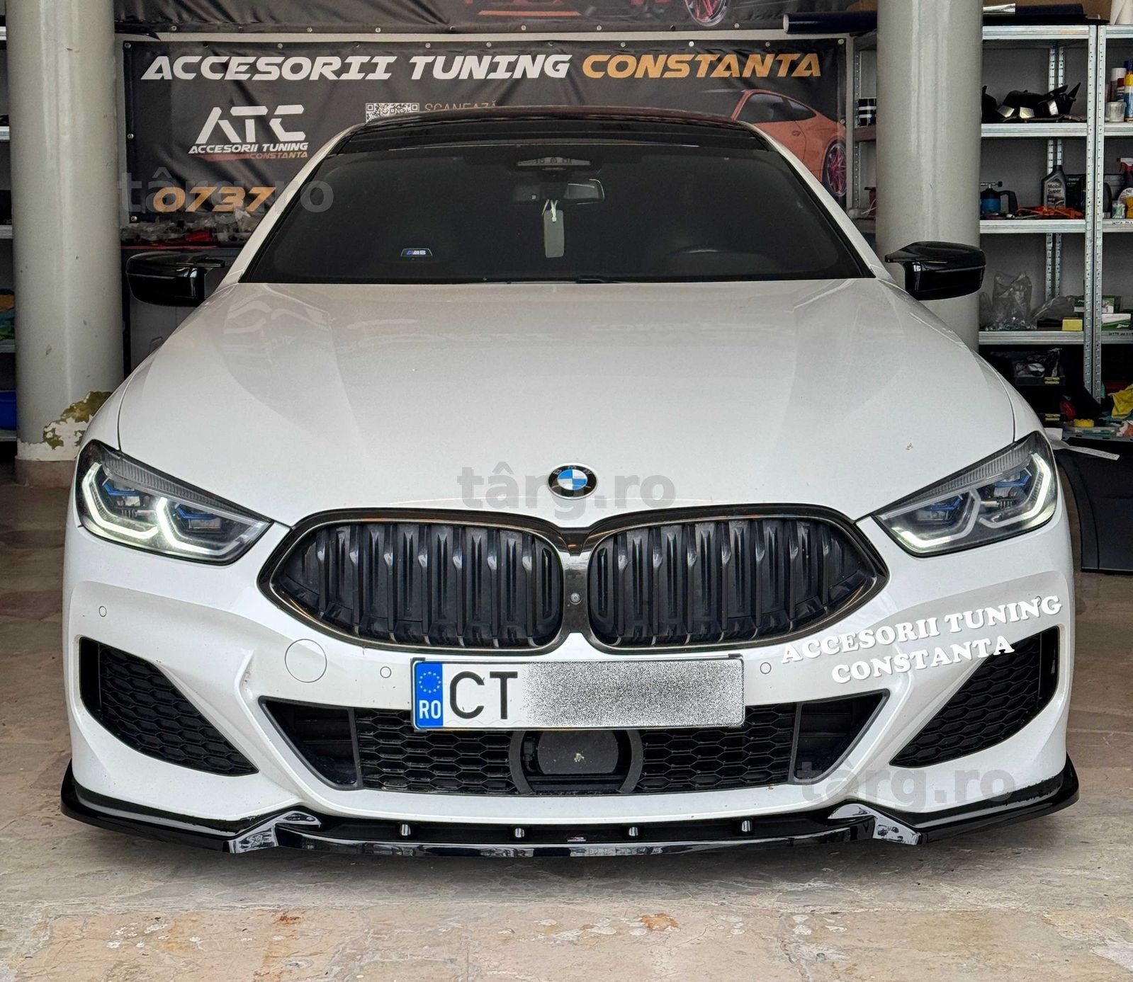 Capace Oglinzi Tip Batman - BMW Seria 8 G16 Negru Lucios