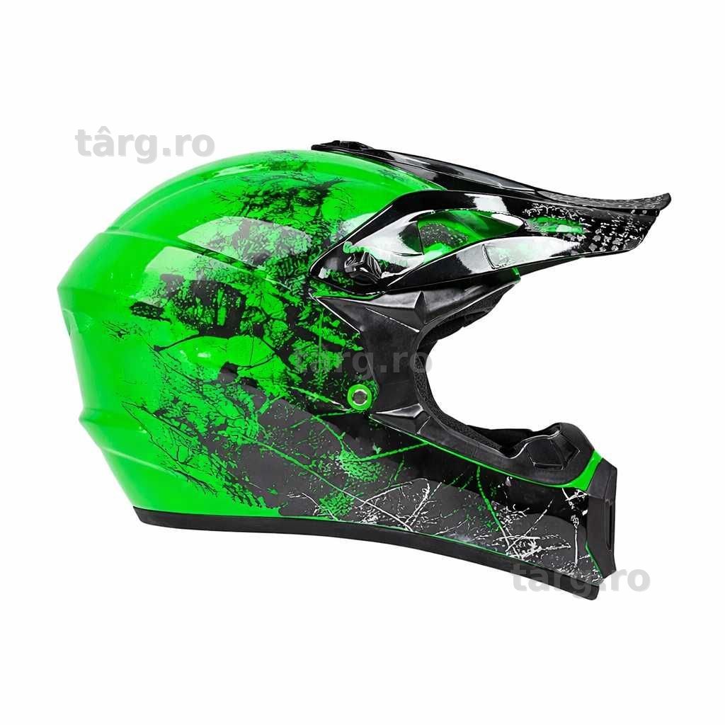 Casca Moto Enduro Cross ATV - S / M / L / XL - Verde 6