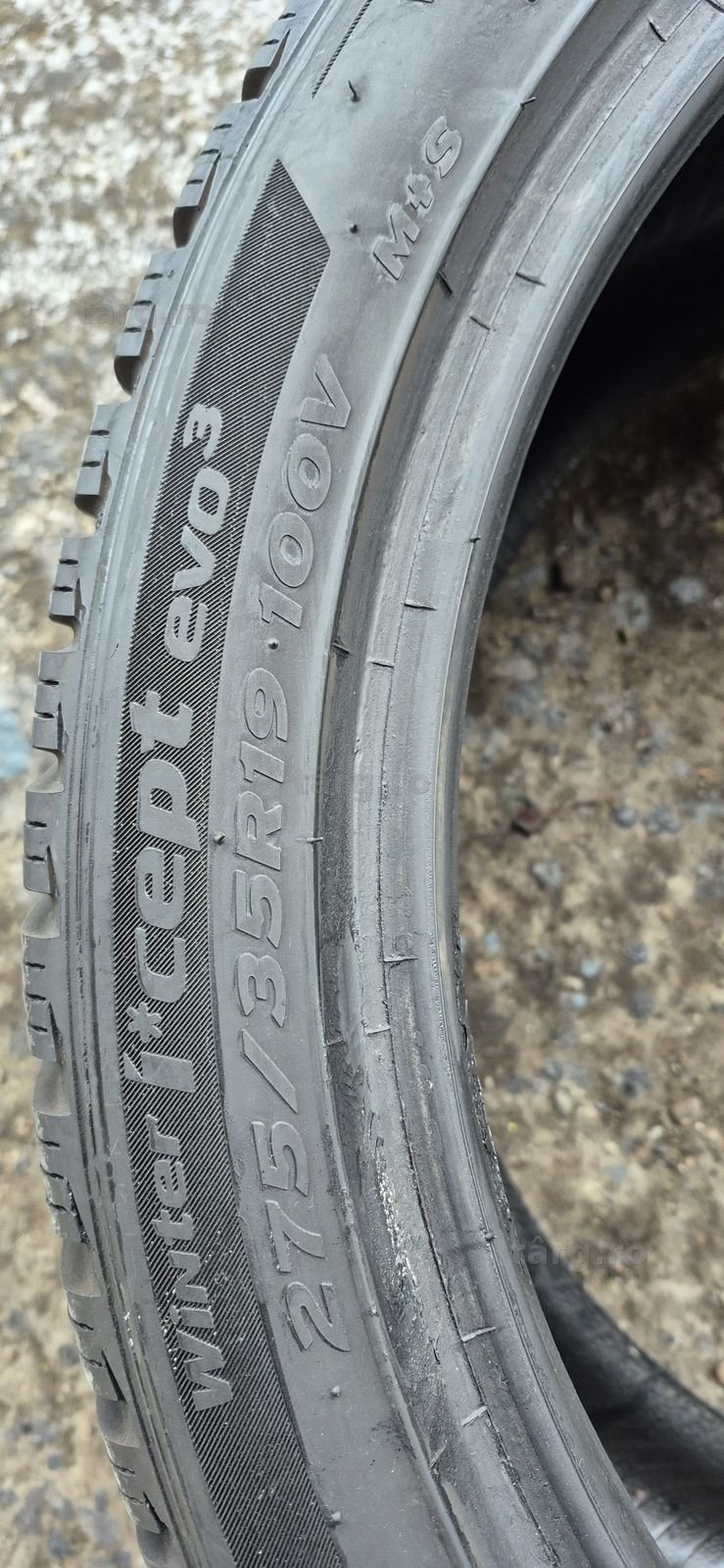 4 anvelope iarna,fata Continental 245/40/19,spate Hankook 275/35/19. 7