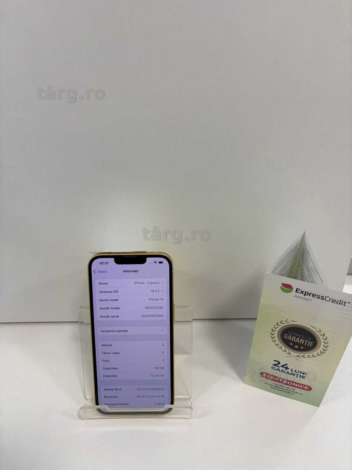 Iphone 14 128Gb 87% bateria (Ag1 Alexandru B53841) 2 ani garantie 2