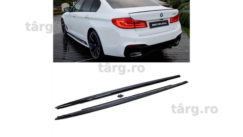 Extensii praguri laterale sport negru BMW 5 G30 Sedan G31 Touring