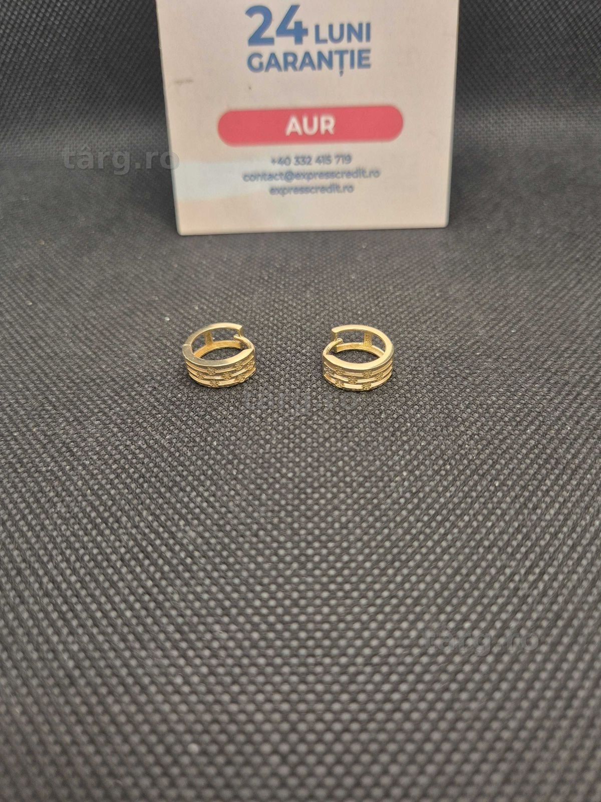 Cercei aur 14K 2.82g (50270.2 Ag11 Piata Nicolina) Garantie 2 ani!