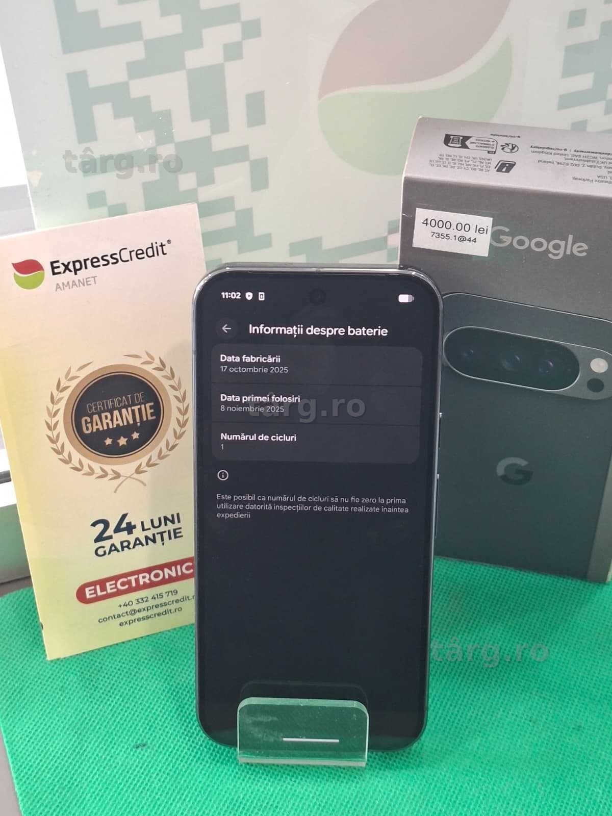 Google Pixel 10 PRO 5G 16/256Gb (Ag44 B7355) - Garantie 2 ani!
