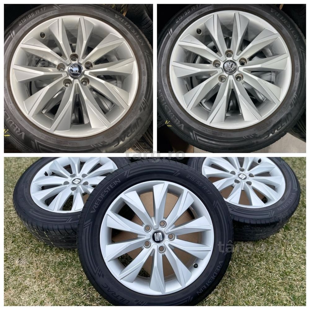 Jante 17 Seat Ateca Skoda Karoq VW T-roc 215/55R17 iarna DOT2024