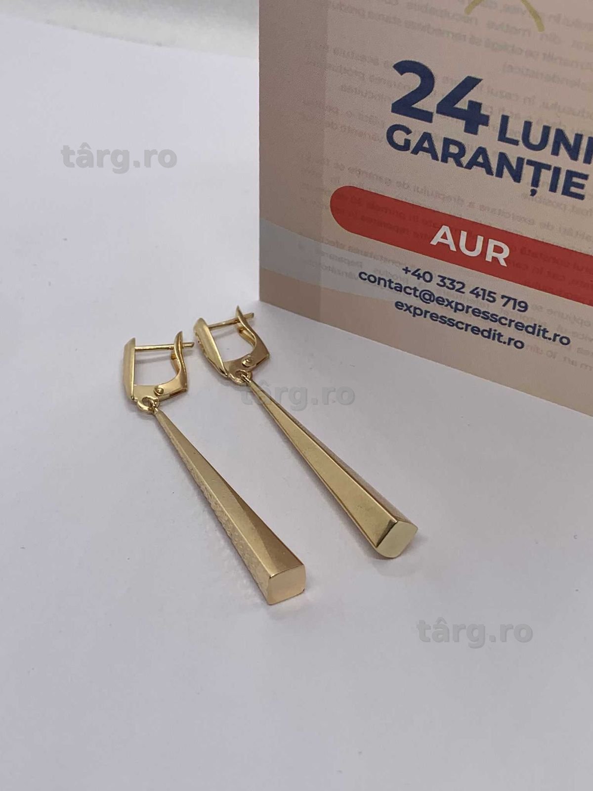 Cercei aur 14K 3.57g (Ag4 Dacia B.51634.1) Garantie 2 ani 2