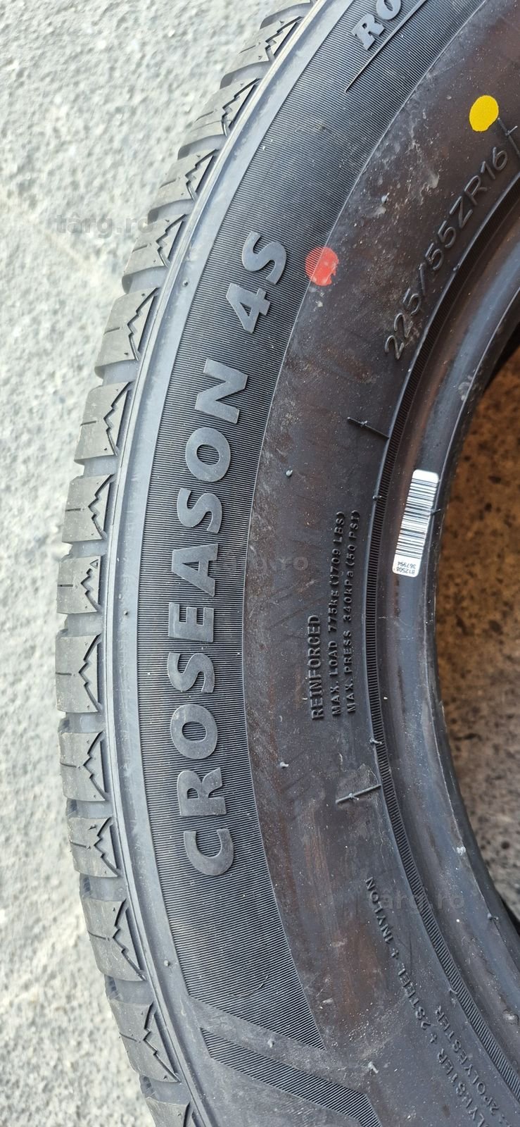 4 anvelope M+S noi Tercelo 225/55/16,dot 2025.Pretul este pe bucata. 5
