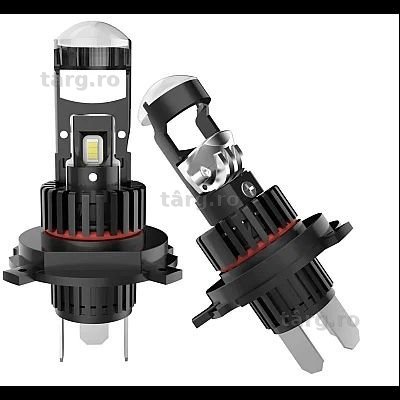 Becuri Led Canbus H4,H7,H8,H9,H11 Cu Lupa/Ventilator Mic 280W/28000LM