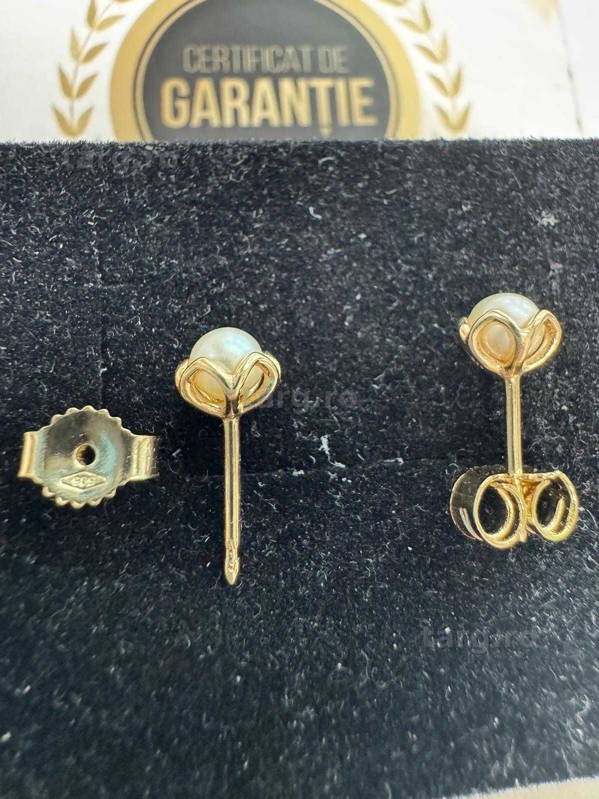 Cercei din aur 14k (70182.1/ 10 Pacurari 1) garantie 2 ani! 5