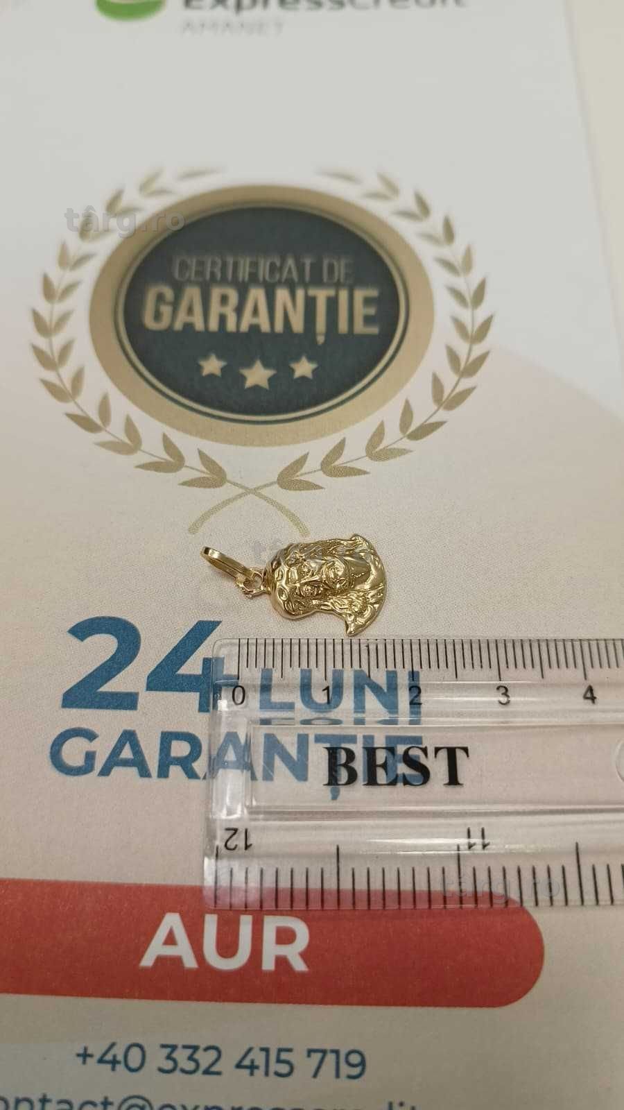 [AG24 Harlau B.45818.1] Pandantiv aur 14k 1.26gr - Garantie 2 ani! 5