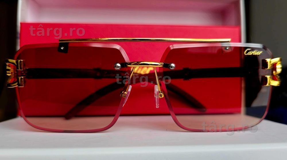 Ochelari de soare Cartier Leopard Brown