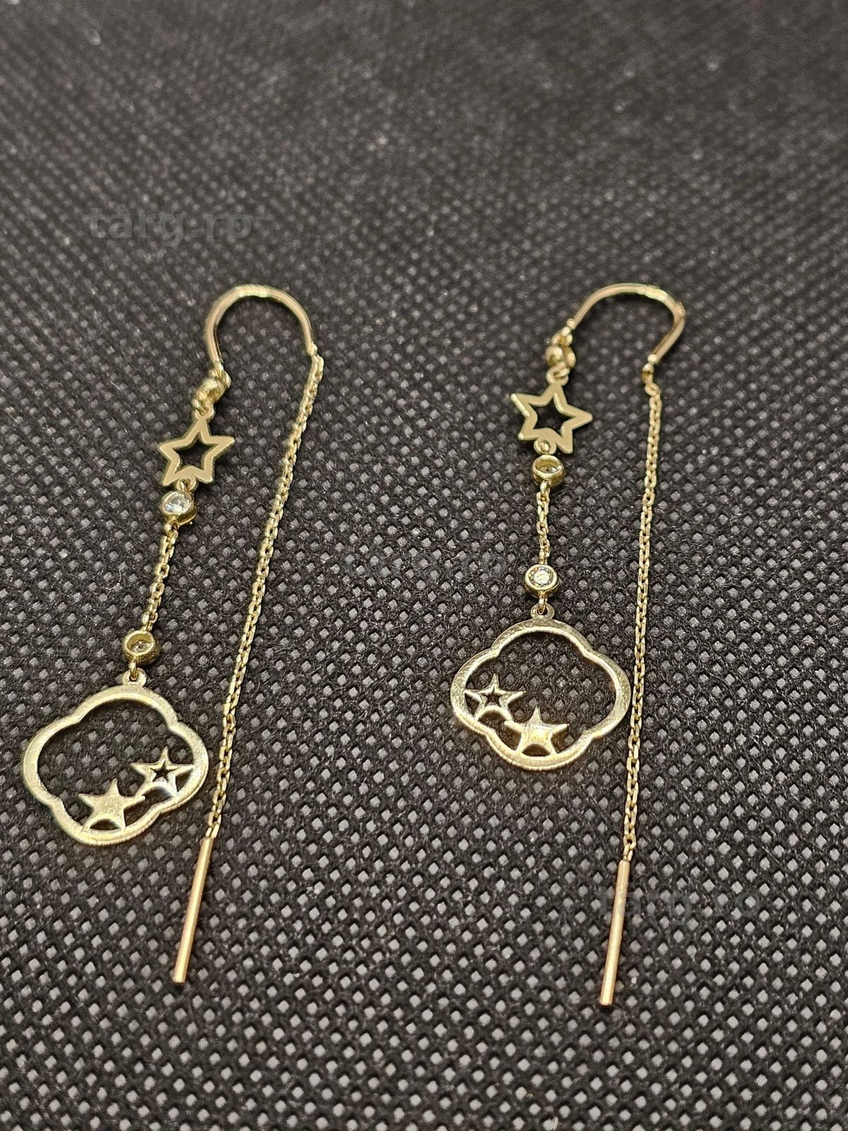 Cercei aur 14K 2.22g (50370 AG 11 Piata Nicolina) 2 ani garantie! 2