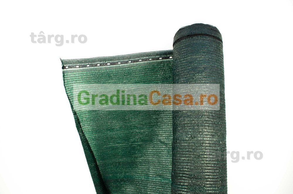 Plasa verde (umbrire) fabricata din polietilena de inalta densitate